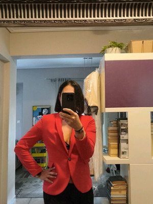 Σακάκι φούξια σαν καινούργιο H&M μέγεθος L