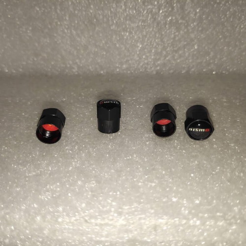 Nismo Aluminum Tire Valve Caps set of 4, like new, black