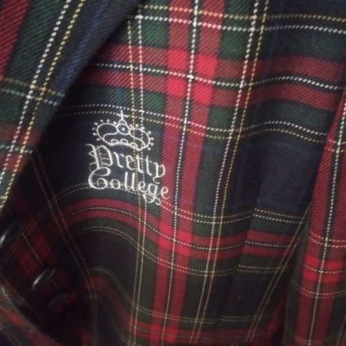 Benetton plaid jacket like new, girls' size 158 cm