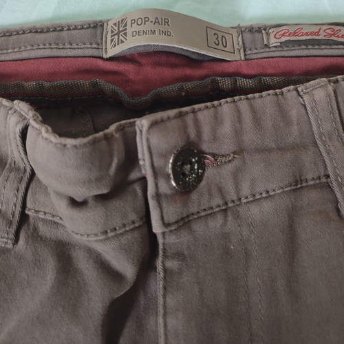 Men's POP-AIR Denim Ind. pants like new, Relaxed Slim Fit, size 30, gray/taupe