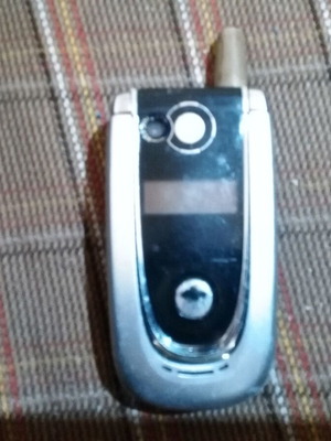 Motorola V600 used collectible mobile phone, metal, gray