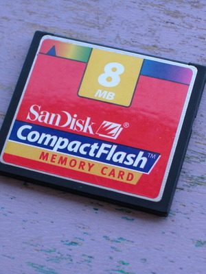 Sandisk Compact Flash 8MB used memory card
