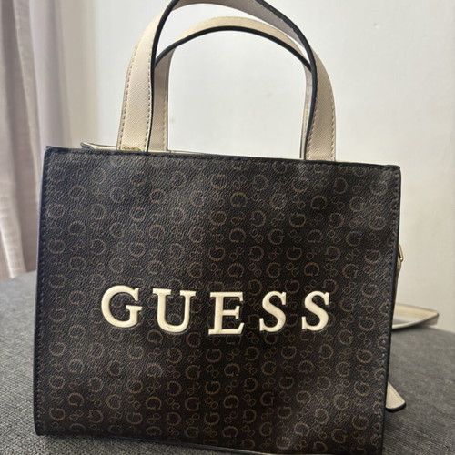 Guess shoulder and hand bag like new, beige and brown crossbody
