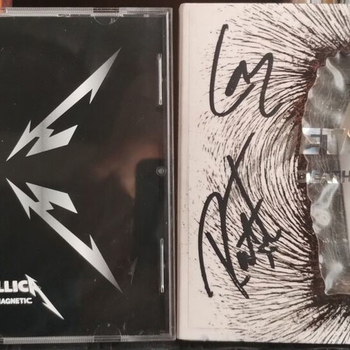 Metallica Death Magnetic CD used signed with Beyond Magnetic CD