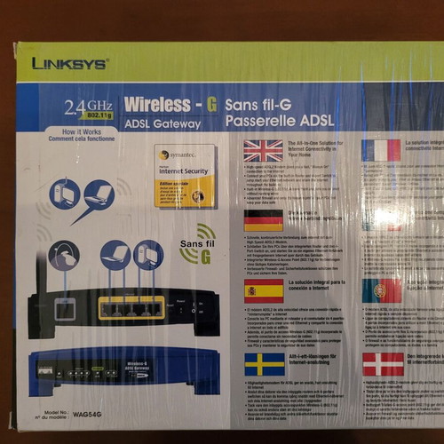 Linksys Wireless-G ADSL Gateway WAG54G ver.2 used