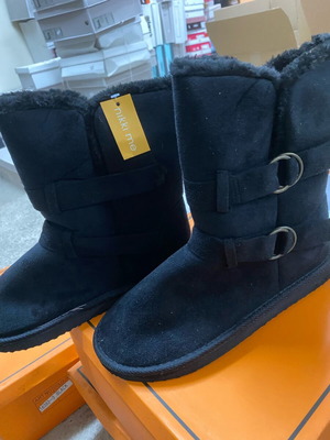 Nikki Me black boots new with inner lining, size 38