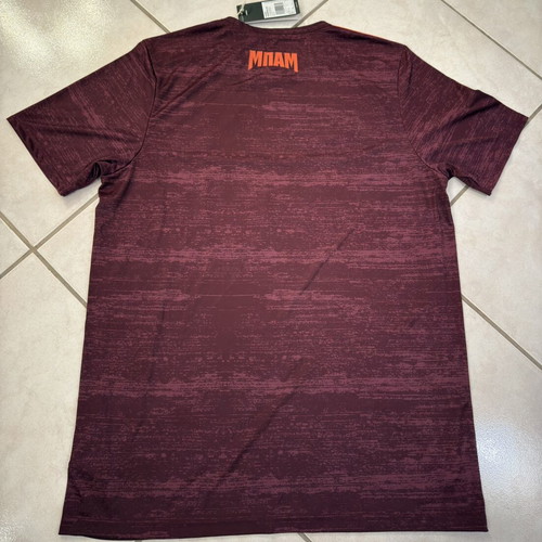 BAM FC Authentic Football Jersey Burgundy Size Medium Slim Fit New