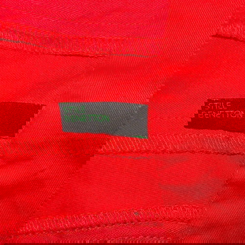 Benetton red short bermuda S