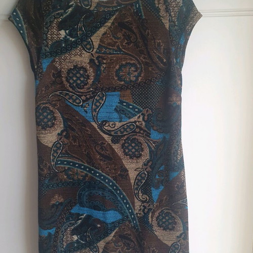 Attrattivo medium dress like new, knitted lined fabric multicolor