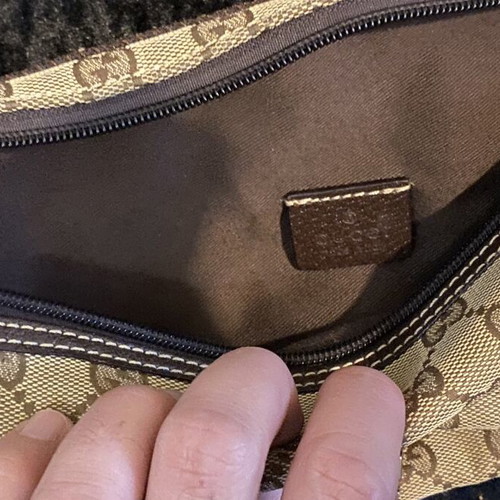 Gucci crossbody bag, beige canvas