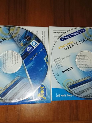 Philips CD-ROM εγχειρίδια και drivers για οθόνες, σετ 2