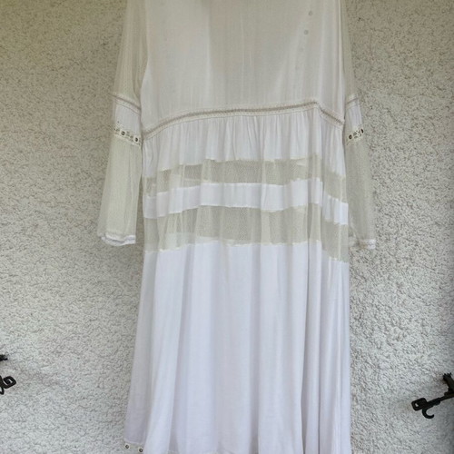 Boxo SugarFree dress white like new, boho style
