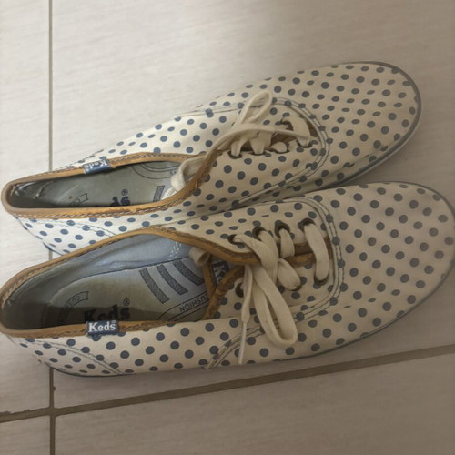 Keds sneakers used, size 37.5, white and blue
