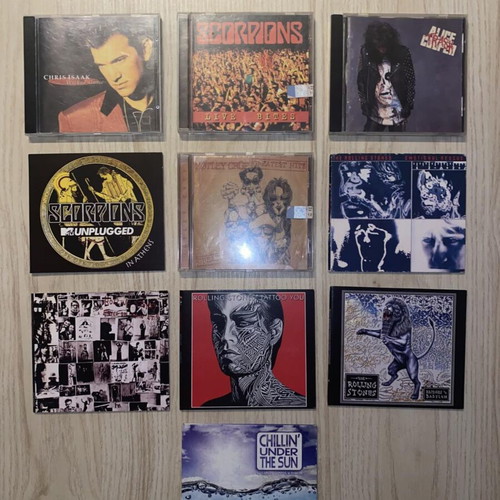 Metal rock CD collection, pack of 50