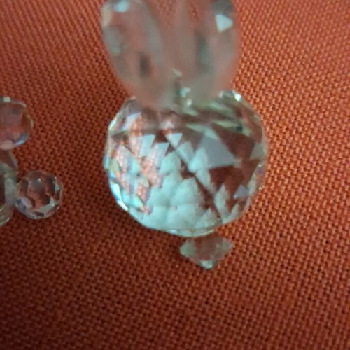 Crystal animal figurines like new, set of 3 pieces