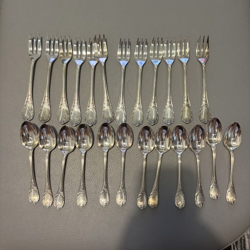Christofle Silver-Plated Cutlery Set like new, 62 pieces