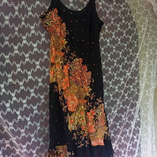 Floral Dress Mystery new, size XL, polyester and cotton lining