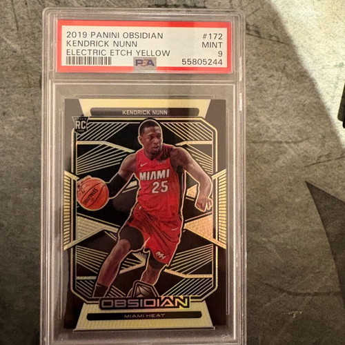 Kendrick Nunn Rookie Obsidian 04/10 basketball card