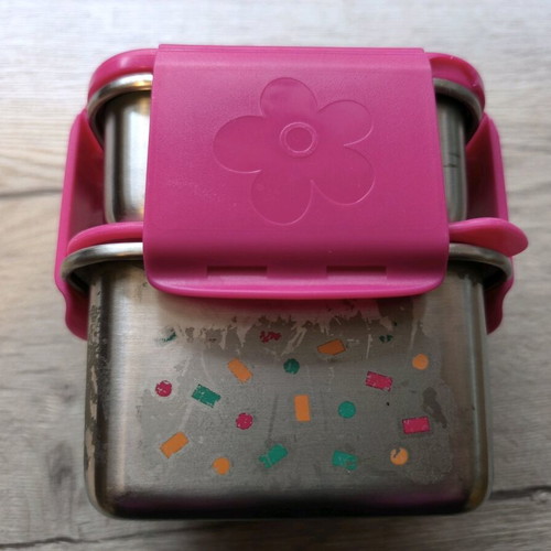 Skip Hop Zoo two-tier stainless steel food container used