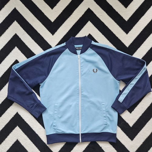 Fred Perry track jacket like new, blue and turquoise