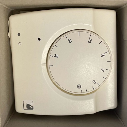 Campini Ty 92-A2 room thermostat new with switch and indicator light
