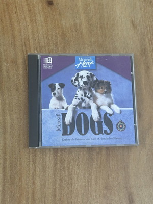 Microsoft Dogs educational CD-ROM used, Windows 95