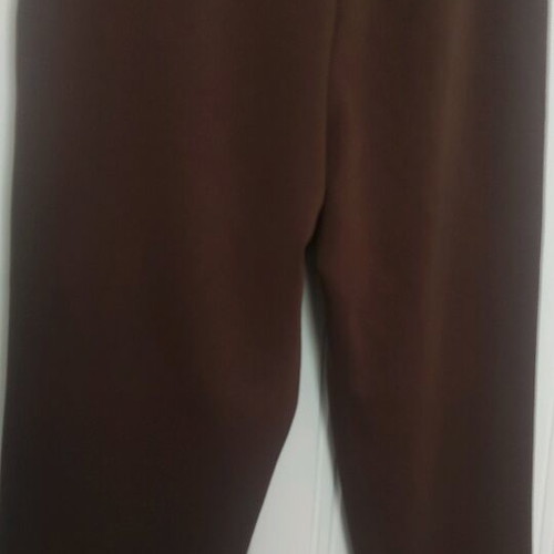 S Plus Size Brown Pants New with Elastic Waist and Pockets