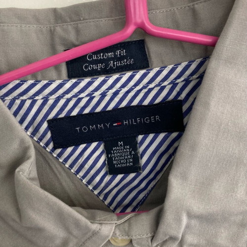 Tommy Hilfiger medium long-sleeve shirt light gray used