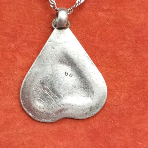 Silver necklace vintage like new with Celtic design