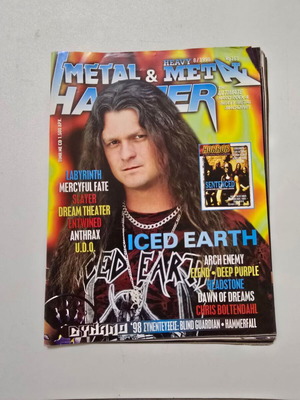 Metal Hammer magazine issue 163 August 1998 used, metal 90s