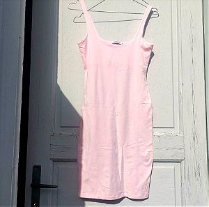 Γυναικείο Ροζ Κοντό Εφαρμοστό Φόρεμα μέγεθος small