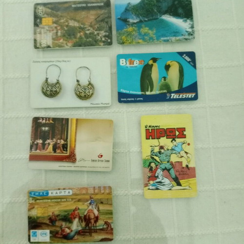 Phone cards used, pack of 16, old