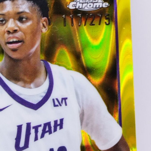 Ace Bailey 2025-26 Topps Chrome Basketball Rookie Card RayWave Yellow parallel like new