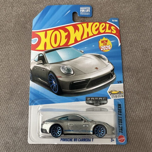 Hot Wheels Porsche 911 Carrera T ZAMAC new 2026 model