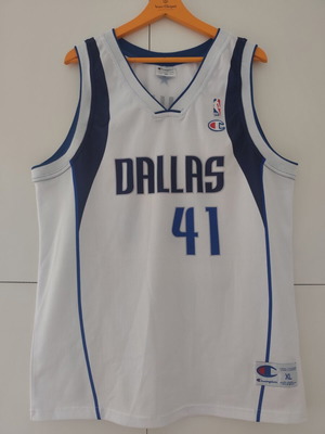 Dallas Mavericks NBA jersey used, Dirk Nowitzki, size XL