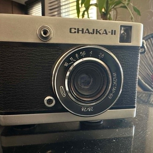 Chaika-II Collectible Analog Camera with Industar-69 Lens and Leather Case like new