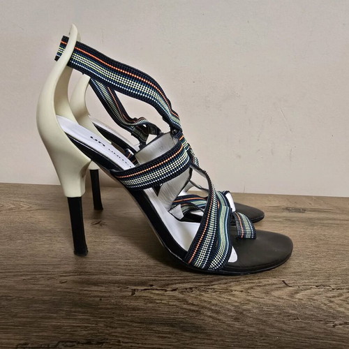 United Nude women's high-heeled sandals used, multicolor leather