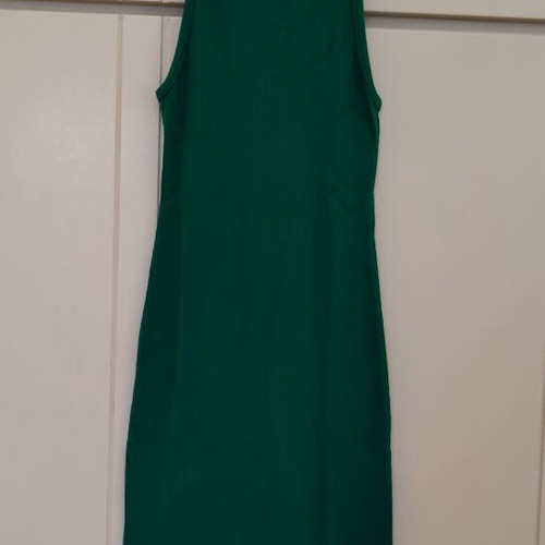 zara green dress maxi like new, size S floral bodycon dress
