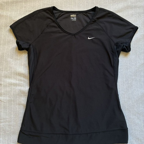 Nike Dri-FIT Victory women's black V-neck training T-shirt XL