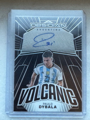 Panini Obsidian Soccer Paulo Dybala auto 6/7 new 2023-24