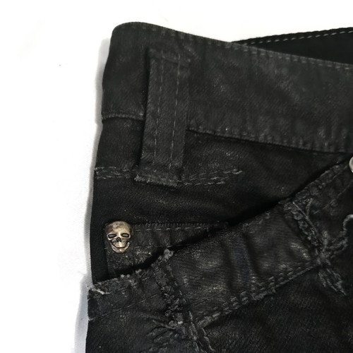 Дънкови панталони Armani Jeans The Flag Limited Edition No.147/200 черни нови