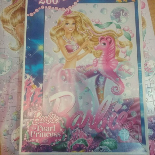 Barbie puzzle used 260 pieces