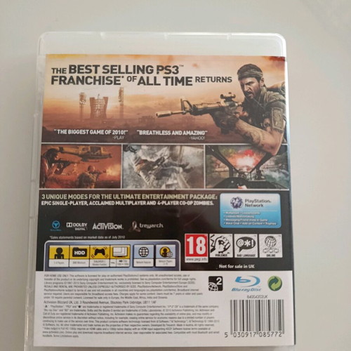 Call of Duty Black Ops PS3 like new