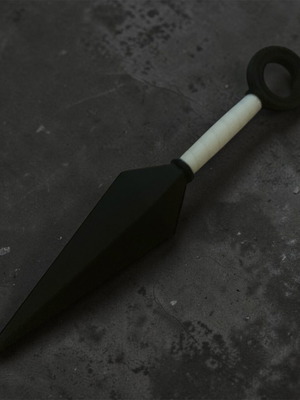3D Printed Kunai with Fidget Spinner Mechanism, New, 17cm