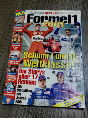 Formula 1 2001 magazine used, German