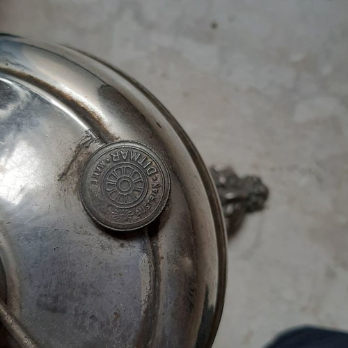 Ditmar antique oil lamp used, Austrian, early 20th century