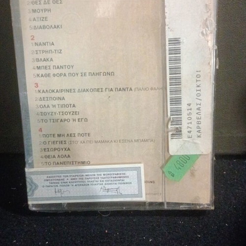 Nikos Karvelas Oikto cassette new, 20 greatest hits