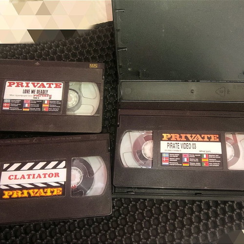 Private collectible VHS tapes used, vintage