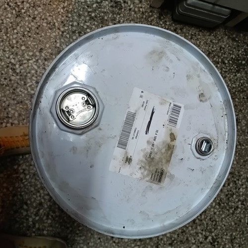 Metal Barrel used from engine oil, dimensions Φ34cmx65cm