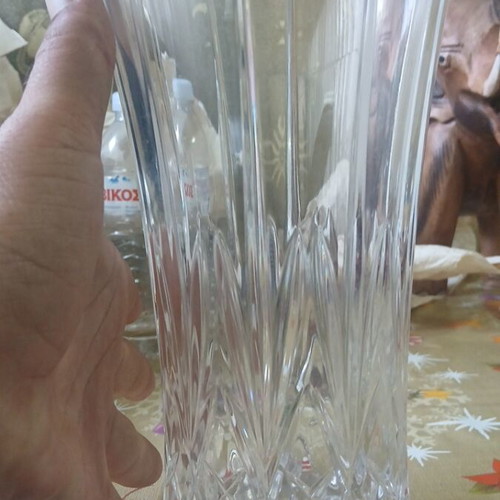 Vintage Capri Crystal Vase 24% Lead Crystal New